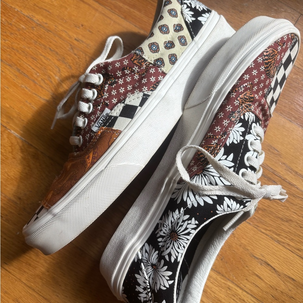 Vans Patchwork Checkerboard Tiger Low-Top Sneaker… - image 3